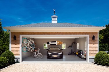 Detached Garage Ideas with cottage-style detached garage with concrete floors