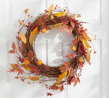 Pottery Barn Faux Berry and Persimmon Wreath, $149