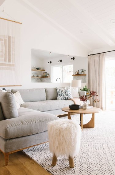 white living room