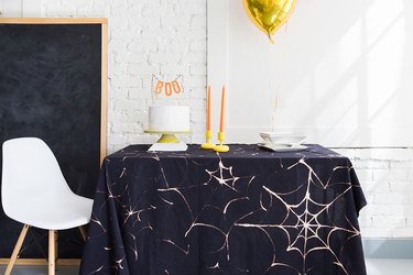 Black and Gold Halloween Table Decor - Taryn Whiteaker Designs