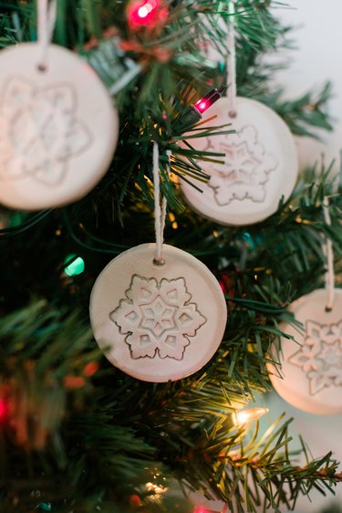 DIY Clay Christmas Tree Ornaments Tutorial