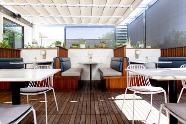 The newly renovated patio at Canon, a restaurant in East Sacramento