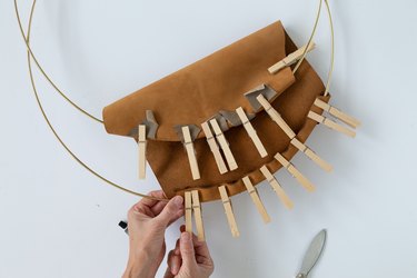 Leather and gold magazine rack project