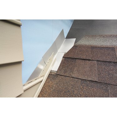 Roof step flashing.