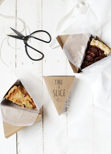 printable pie box for holiday leftovers