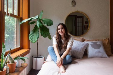 Andrea Pons in her bedroom