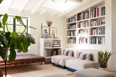 Living room with bookshelf