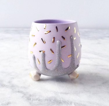 Silver Living Ceramics Ceramic purple mug