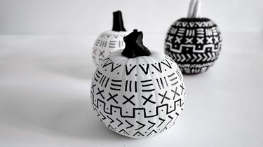 Mud Cloth Pumpkins DIY