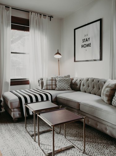 Living room at Historic Townhome