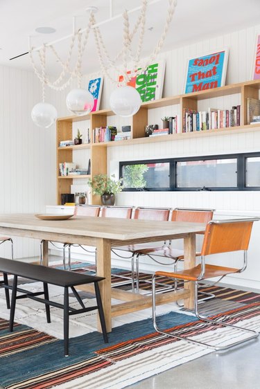 modern home interior design in dining room
