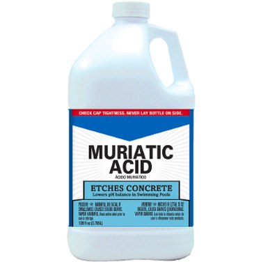 Container of muriatic acid.