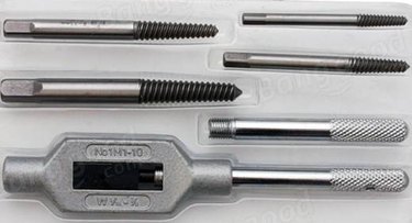 A collection of screw extractors.