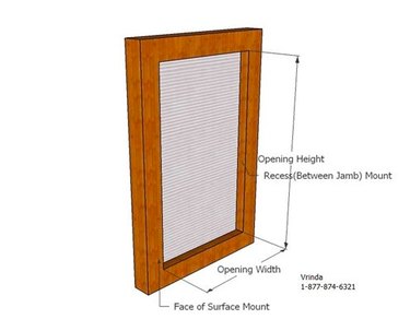 Measuring a window for bars.