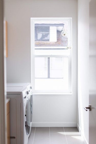 Laundry room in Meakins home