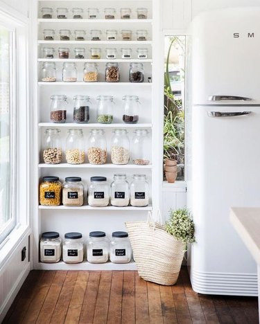 Nine Ideas to Organize a Small Pantry with Wire Shelving - Kelley Nan