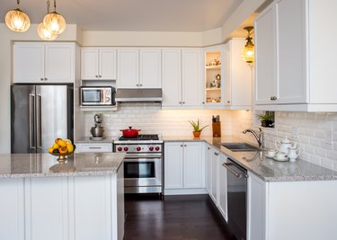 Professionally designed new kitchen with touch of retro style