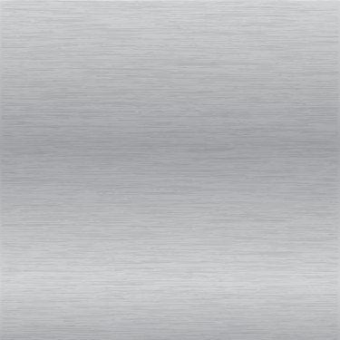 Brushed chrome surface.