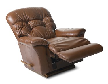 Brown Leather Recliner Chair