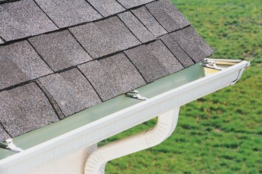 Roof gutter.