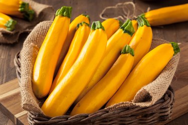 Raw Organic Yellow Zucchini Squash