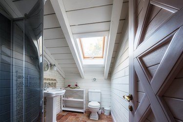 bathroom in cottage house