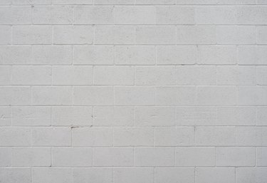 White Cinder Block Wall