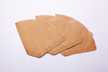 brown paper coffee filter