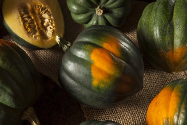 Raw Organic Green Acorn Squash