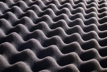 texture of grey sponge, waves for background