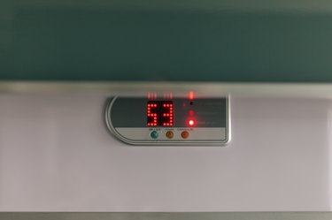Close-Up Of Thermostat On Wall
