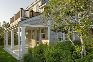 Exterior of a single family home with plants