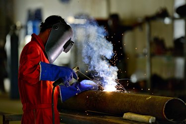 Welder engineer workshop