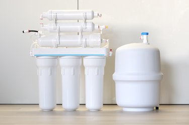 Domestic reverse osmosis filter. Water purifier