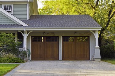 Wooden car garage