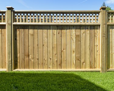 Privacy fence panel.
