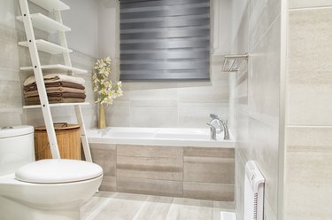 Modern bathroom in luxury house.