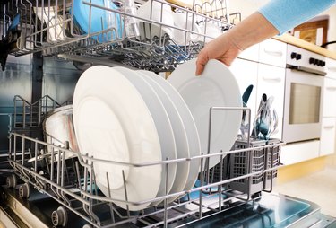 using dishwasher