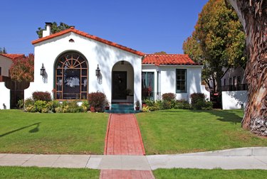 Suburban house on a sunny day