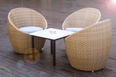 Restore dried out wicker outlet furniture