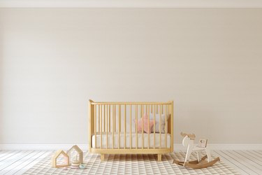 Nursery interior. Mock-up.