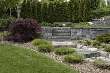 Professional Landscaping With Pavers and Boulders
