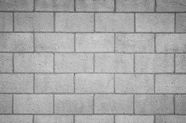 Concrete block wall seamless background and texture