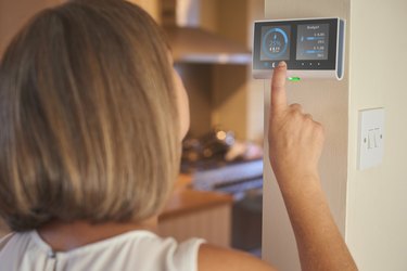 Checking home energy consumption