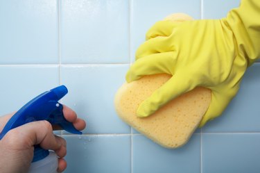 Cleaning House - Scrubbing Tile
