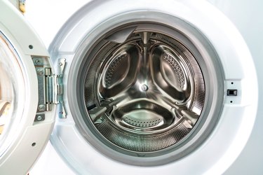 Close-Up Of Washing Machine
