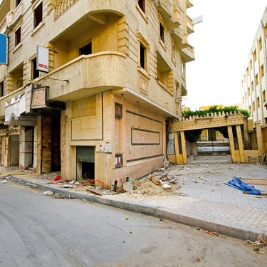 Earthquake damage.