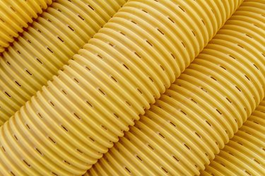 Yellow drainage pipe/