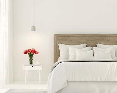 Bedroom in white color