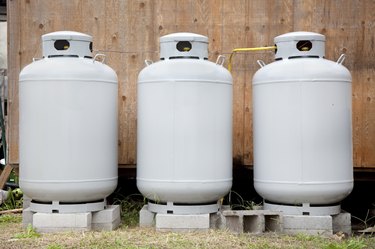 Three Propane Tanks